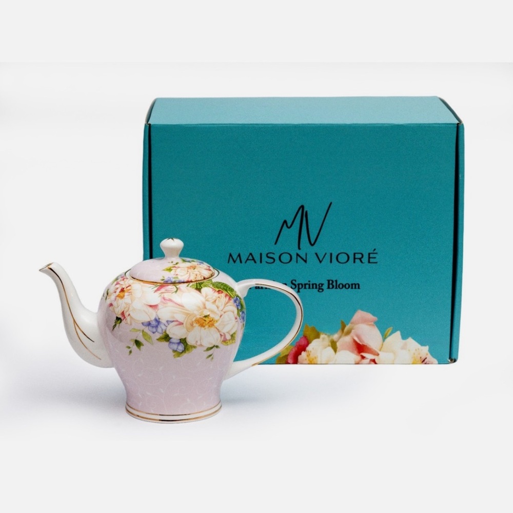 Maison Viore Parisian Spring Bloom Teapot - Pink